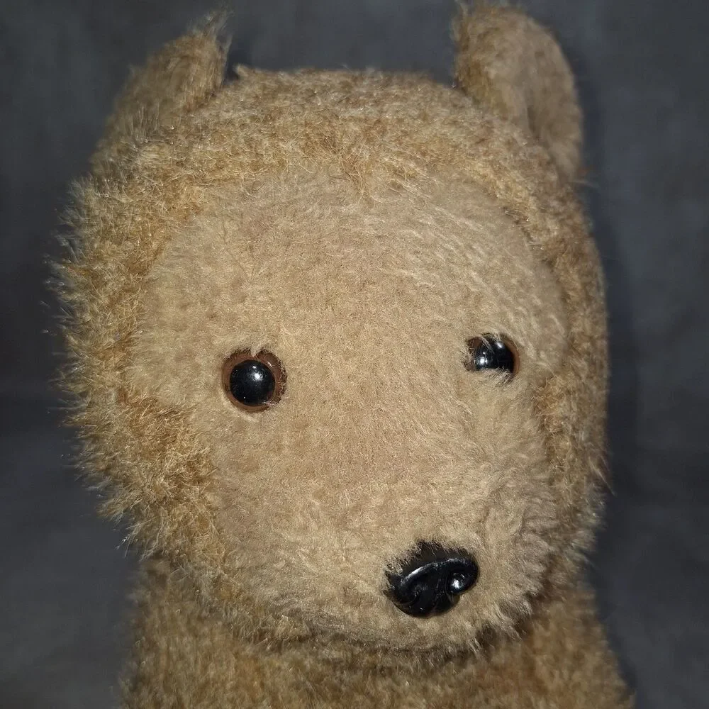 VTG 1976 Dakin Pillow Pet Stuffed Plush Sitting Teddy Bear Brown